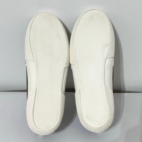 Michael Kors Boerum Double Gore MK Signature Logo Print PVC Slip On Shoe 8 Brown - Picture 7 of 8